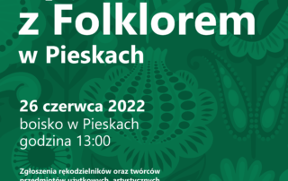 Plakat wydarzenia Muzyczne Spotkania z Folklorem w Pieskach
